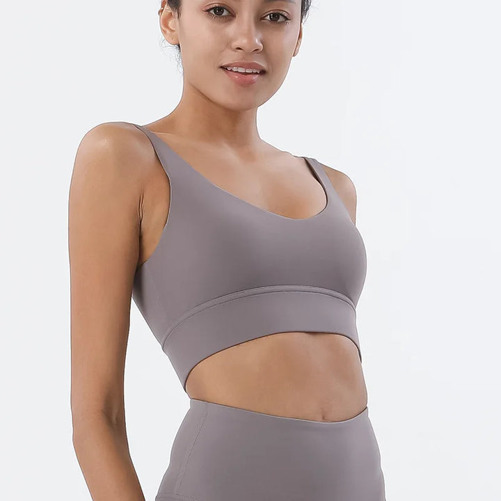 Top Esportivo Feminino SOISOU com Bojo