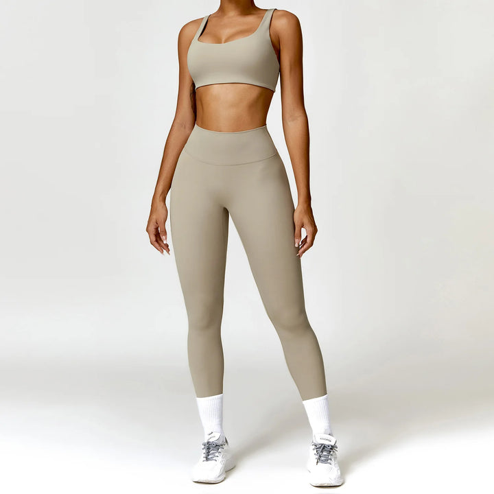 Conjunto Feminino Yoga 2 Peças Manga Longa