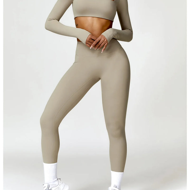 Conjunto Feminino Yoga 2 Peças Manga Longa