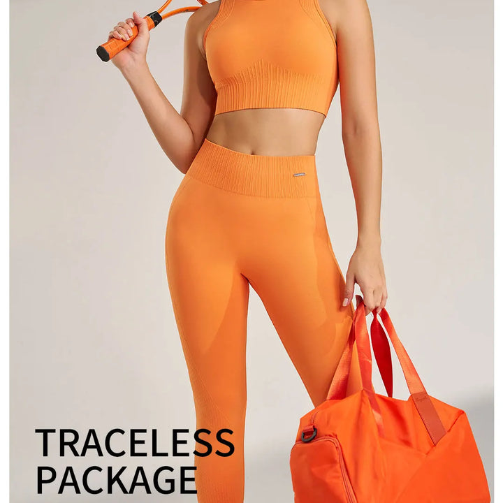 Conjunto Feminino Fitness Sem Costura