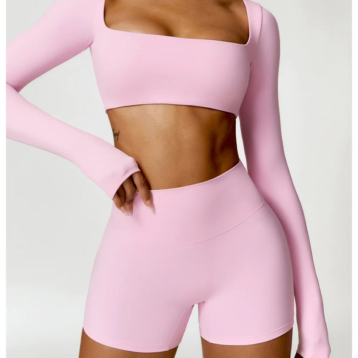 Conjunto Feminino Yoga 2 Peças Manga Longa