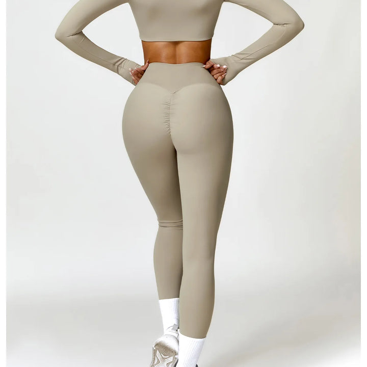 Conjunto Feminino Yoga 2 Peças Manga Longa