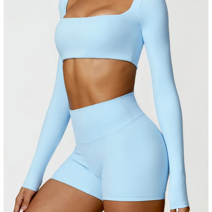 Conjunto Feminino Yoga 2 Peças Manga Longa