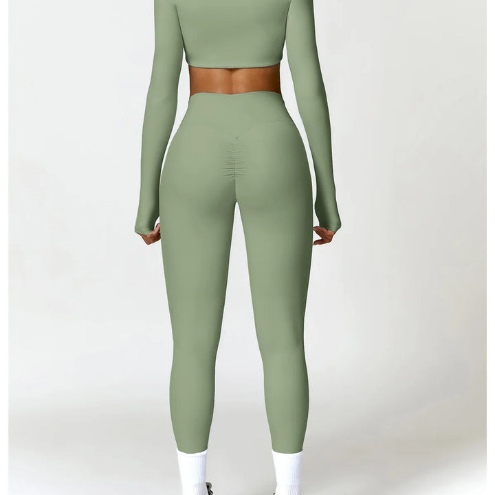 Conjunto Feminino Yoga 2 Peças Manga Longa