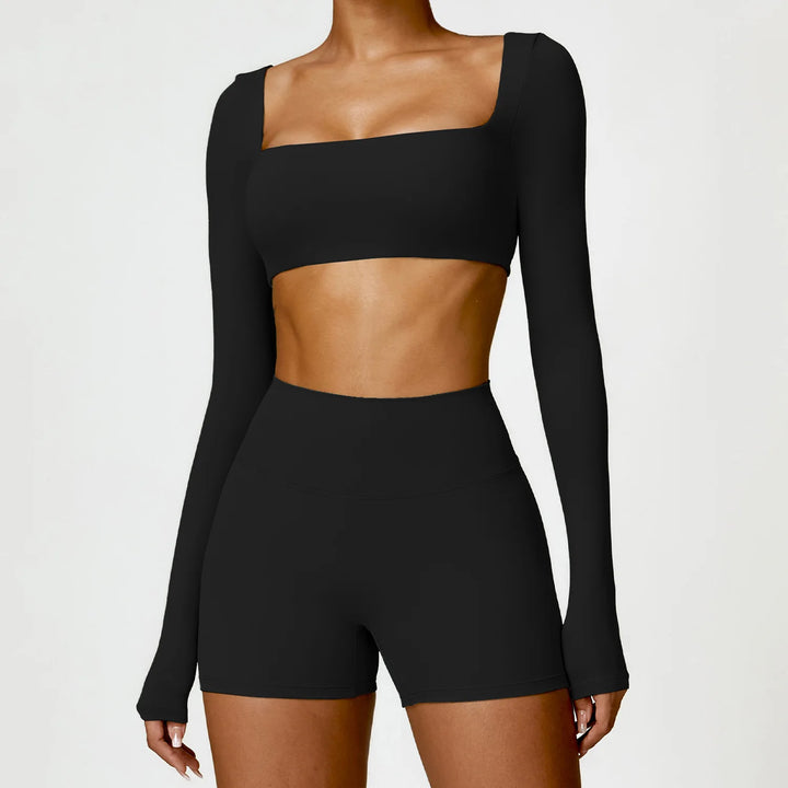 Conjunto Feminino Yoga 2 Peças Manga Longa