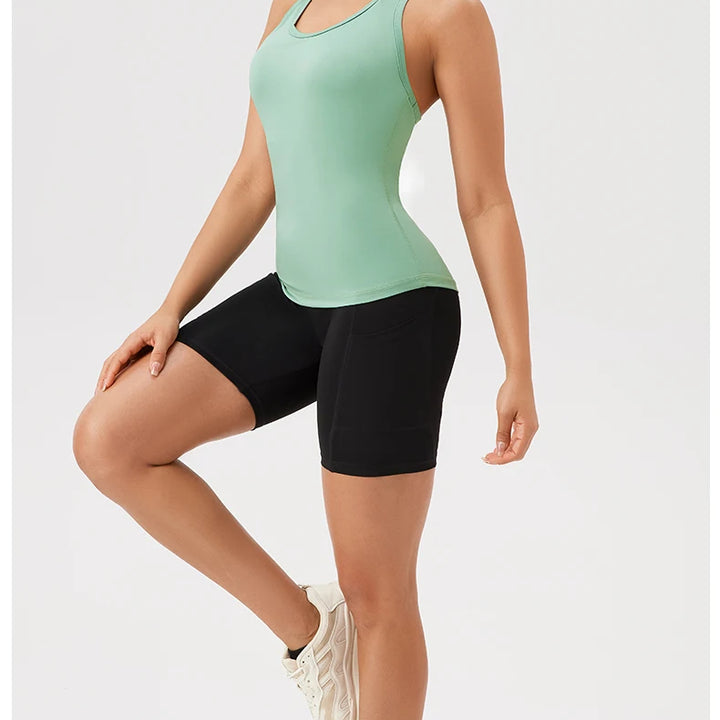 Regata Feminina Fitness Sem Mangas