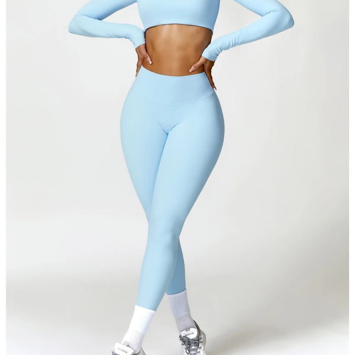 Conjunto Feminino Yoga 2 Peças Manga Longa