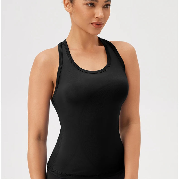 Regata Feminina Fitness Sem Mangas