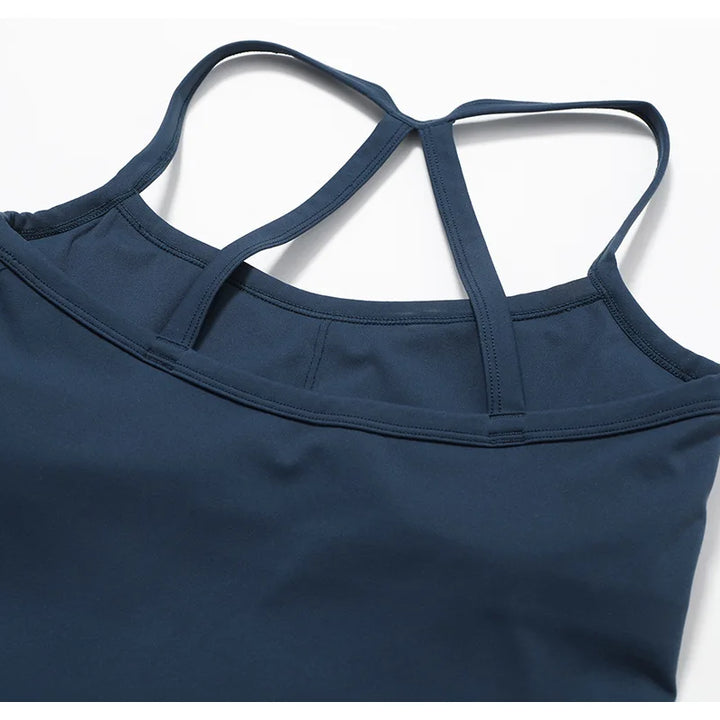 Top Esportivo Feminino Costas Cruzadas